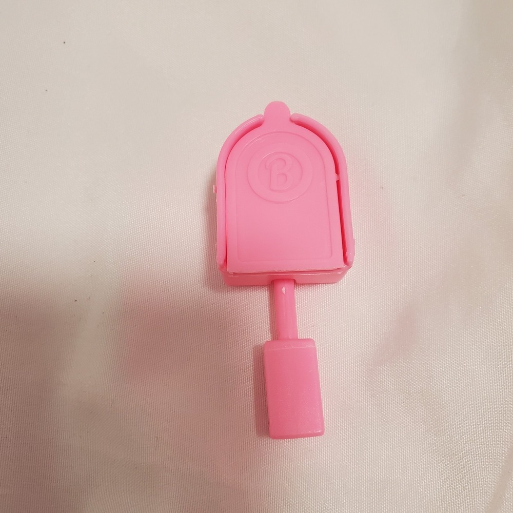 Vintage 1992 Barbie Fold n Fun House Replacement Mailbox Pink Mattel 1545